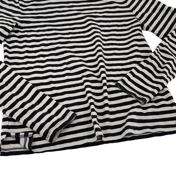 Z SUPPLY Mesa Striped Long Sleeve Shirt Size Small in Vintage Black - Picture 4 of 7